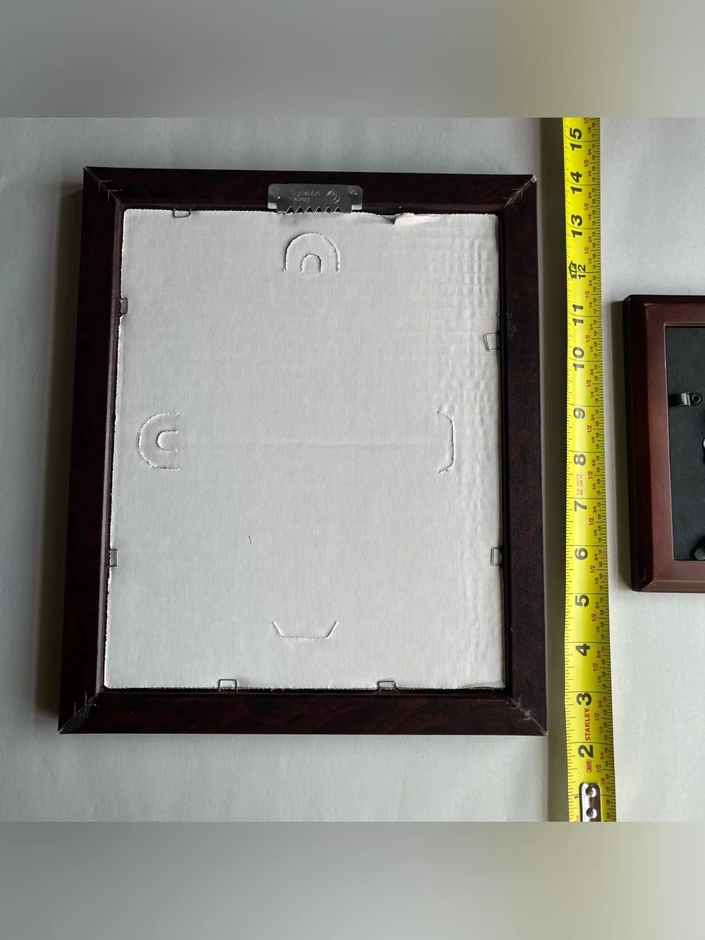 Vintage Wood Picture Photo Frames w/ Fine Art Prints-Set of 2